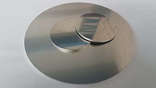 Aluminiumronde - Ronde - Scheibe - Alu Platte Rund ⌀50-300 mm Stärke 1-10 mm AlMg3 (250x2mm) von Stahl auf Mass