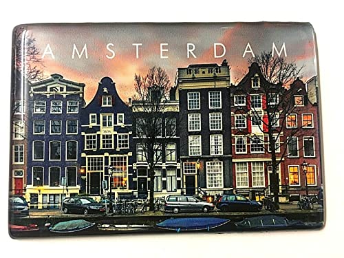 Amsterdam Kühlschrankmagnet Souvenir Niederlande Reiseandenken Fridge Magnet 230904 von generisch