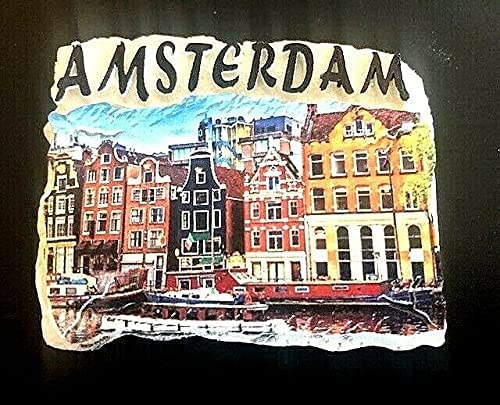 Amsterdam Niederlande 3D Retro Kühlschrankmagnet Amsterdam Souvenir Polyresin Fridge Magnet von Generisch