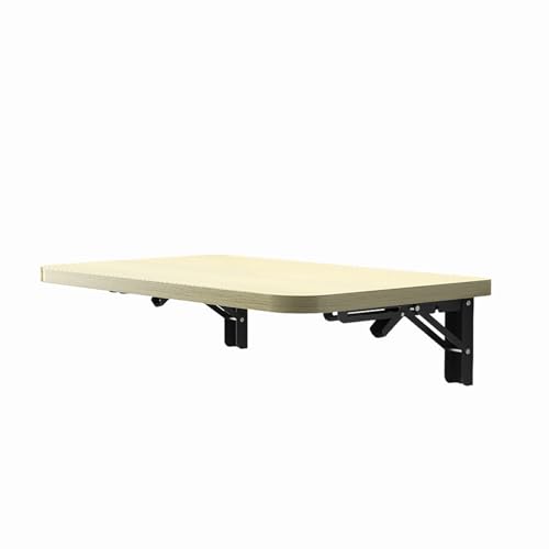 An der Wand montierter Klappschreibtisch, Wäscheklapptisch, Wandregal mit Klappblatt, schwebender Klapptisch, einfach zu montieren, platzsparend für kleine Räume, Arbeitszimmer, Schlafzimmer von Generisch