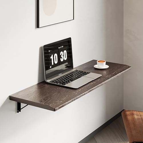 An der Wand montierter Klappschreibtisch, schwebender Klapptisch, Küchentisch, Wäschetisch, herunterklappbarer Wäscheschreibtisch, einfach zu montieren, platzsparend, für Arbeitszimmer, SCHL An der Wand montierter Klappschreibtisch, schwebender Klapptisch, Küchentisch, Wäschetisch, herunterklappbarer Wäscheschreibtisch, einfach zu montieren, platzsparend, für Arbeitszimmer, SCHL von Generisch