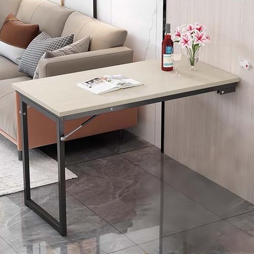 An der Wand montierter Klapptisch, an der Wand zusammenklappbarer Schreibtisch, herunterklappbarer Schreibtisch zum Platzsparen in Küche, Esszimmer und Werkbank An der Wand montierter Klapptisch, an der Wand zusammenklappbarer Schreibtisch, herunterklappbarer Schreibtisch zum Platzsparen in Küche, Esszimmer und Werkbank von Generisch