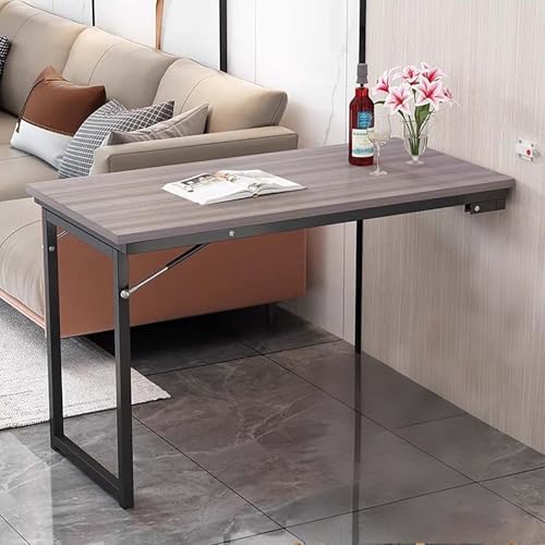 An der Wand montierter Klapptisch, an der Wand zusammenklappbarer Schreibtisch, herunterklappbarer Schreibtisch zum Platzsparen in Küche, Esszimmer und Werkbank von Generisch