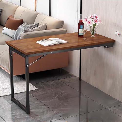 An der Wand montierter Klapptisch, an der Wand zusammenklappbarer Schreibtisch, herunterklappbarer Schreibtisch zum Platzsparen in Küche, Esszimmer und Werkbank von Generisch