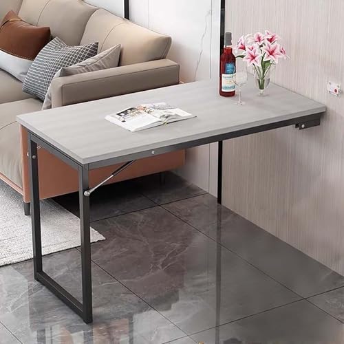 An der Wand montierter klappbarer Esstisch, Wäscheklapptisch, an der Wand zusammenklappbarer Schreibtisch, herunterklappbarer Schreibtisch zum Sparen von Platz auf kleinem Raum von Generisch
