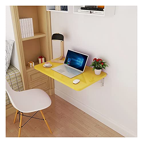 An der Wand montierter schwebender Klapptisch, platzsparender zusammenklappbarer Computertisch, Dicker lackierter Schreibtisch für Zuhause, Büro, Küche, Wohnzimmer von Generisch
