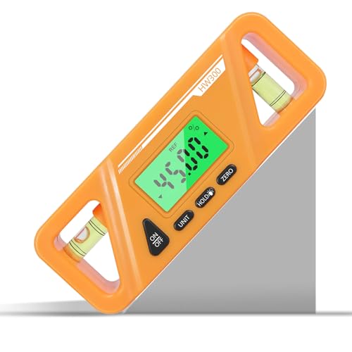 Angle Finder Tool, Digital Angle Gauge With Magnetic Base And LCD Display, Precision Level Tool, Perfect For Carpentry, Woodworking, Building, And Masonry Bevel Measurements, 4.53x1.65x0.39in von Generisch