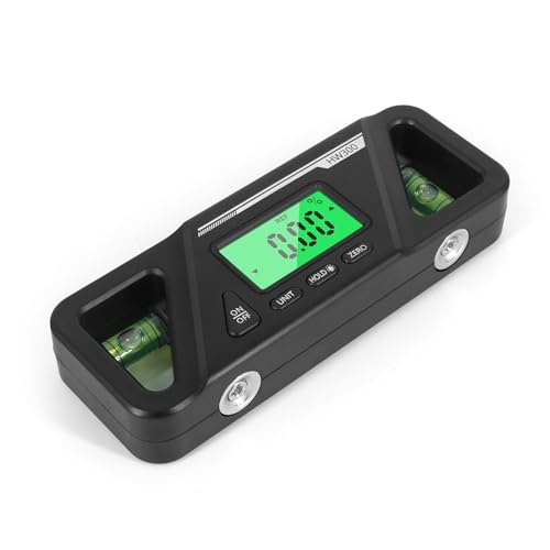Angle Finder Tool, Digital Angle Gauge With Magnetic Base And LCD Display, Precision Level Tool, Perfect For Carpentry, Woodworking, Building, And Masonry Bevel Measurements, 4.53x1.65x0.39in von Generisch