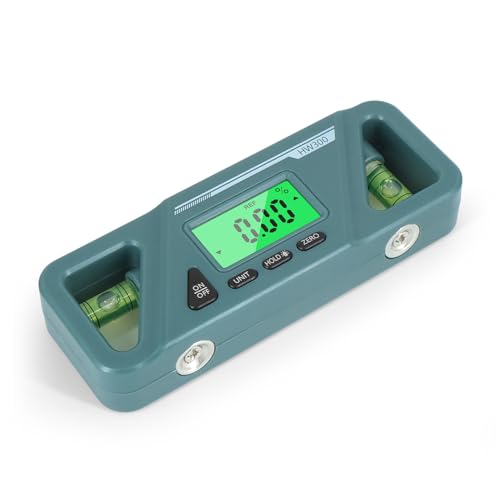 Angle Finder Tool, Digital Angle Gauge With Magnetic Base And LCD Display, Precision Level Tool, Perfect For Carpentry, Woodworking, Building, And Masonry Bevel Measurements, 4.53x1.65x0.39in von Generisch