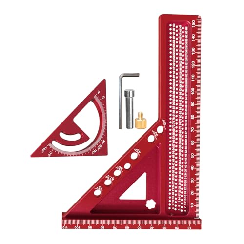 Angle Square, Carpenter Ruler, Portable Precision Marking -Angle Square, Durable Easy Read Design, Lightweight Compact Tool for Drafting Woodworking Engineering, 20x14x2cm Angle Square, Carpenter Ruler, Portable Precision Marking -Angle Square, Durable Easy Read Design, Lightweight Compact Tool for Drafting Woodworking Engineering, 20x14x2cm von Generisch