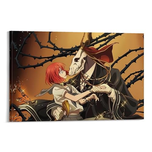 Anime-Poster mit der Braut des alten Magus, Kunstdruck auf Leinwand, Poster, Wandmalerei, Kunstposter, Dekoration, Moder Anime-Poster mit der Braut des alten Magus, Kunstdruck auf Leinwand, Poster, Wandmalerei, Kunstposter, Dekoration, Moder von Generisch