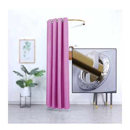 Ankleidekabine Wandtrennwand mit Verdunkelungsvorhang und goldener Aufhängestange für Sichtschutz in Bekleidungsgeschäften Ankleidekabine Wandtrennwand mit Verdunkelungsvorhang und goldener Aufhängestange für Sichtschutz in Bekleidungsgeschäften von Generisch