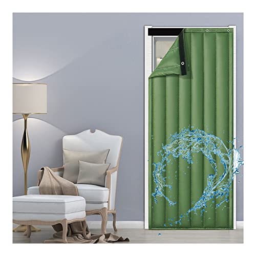 Anpassbare, schalldichte Tür- und Fensterdecke, strapazierfähiger, wärmeisolierter Vorhang für maximale Geräuschreduzierung und Energieeffizienz, grüner PU-Bezug Anpassbare, schalldichte Tür- und Fensterdecke, strapazierfähiger, wärmeisolierter Vorhang für maximale Geräuschreduzierung und Energieeffizienz, grüner PU-Bezug von Generisch