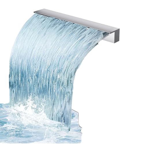 Anpassbare Pool-Wasserfall-Überlaufbahn für künstliche Wasserspiele, langlebiger PVC-Anschluss für Fischteich-Brunnen-Verbesserung von Generisch