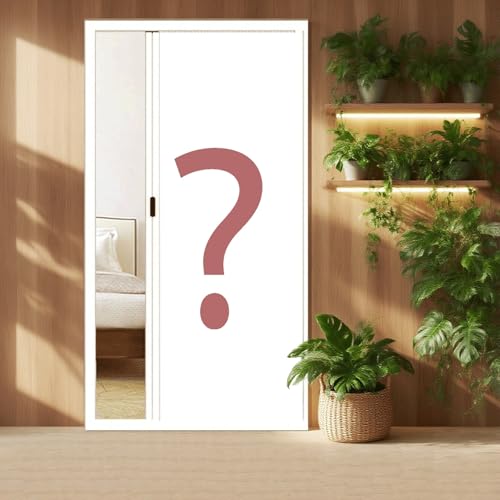 Anpassbare einziehbare Falttür – Schiebe-Akkordeon-Design, 100 % Verdunkelungsvorhänge, einfache Installation, Set für Schlafzimmer, Schrank, Raumteiler (B 188 x H) von Generisch