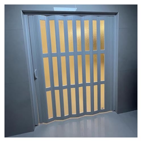 Anpassbare faltbare PVC-Kunststoff-Akkordeon-Tür, Raumteiler für Schiebe-Innenraum-Trennung Anpassbare faltbare PVC-Kunststoff-Akkordeon-Tür, Raumteiler für Schiebe-Innenraum-Trennung von Generisch
