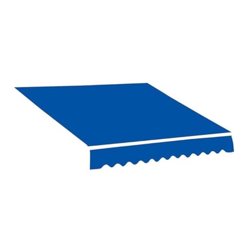 Anpassbarer, wasserdichter, einziehbarer Markisenstoff, 4 x 2,5 m, blauer Sonnenschutz für Fenster, Türen und Decks, Ersatztuch Anpassbarer, wasserdichter, einziehbarer Markisenstoff, 4 x 2,5 m, blauer Sonnenschutz für Fenster, Türen und Decks, Ersatztuch von Generisch