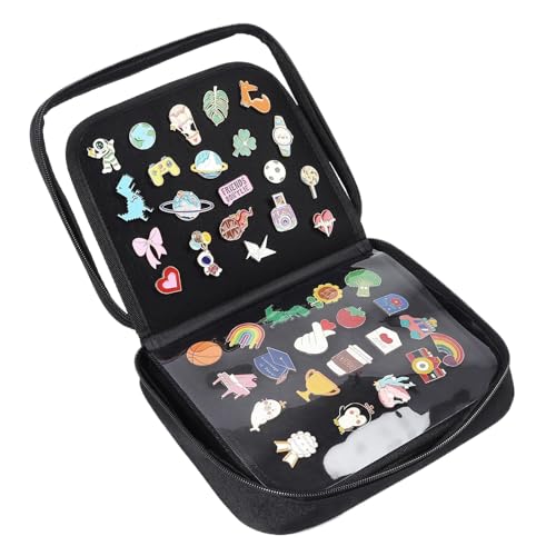 Ansteckbücher für Sammler – 6 Seiten Pin-Organizer | Sammel-Tragetasche, tragbarer Broschen-Aufbewahrungs-Organizer für Büroklammern, Ohrringe Ansteckbücher für Sammler – 6 Seiten Pin-Organizer | Sammel-Tragetasche, tragbarer Broschen-Aufbewahrungs-Organizer für Büroklammern, Ohrringe von Generisch