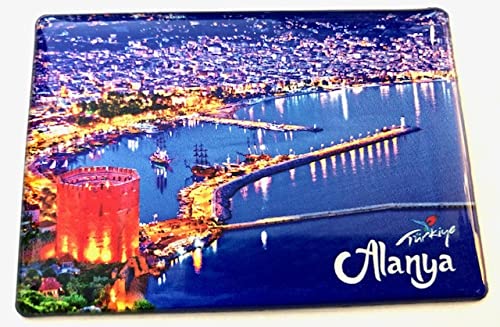 Antalya, Alanya, Türkei -Souvenir-Kühlschrankmagnet Fridge Magnet , Reiseandenken 01 von Generisch