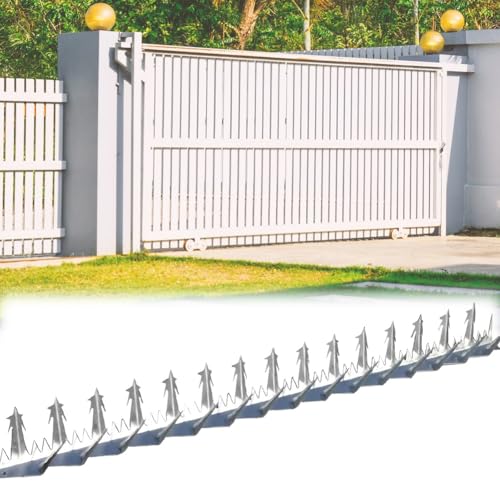 Anti-Kletter-Sicherheits-Spikes, langlebige Metall-Zaunspikes für verbesserten Schutz, ideal für Gartenzäune, Dächer, Fensterbänke und Wände, um Eindringlinge zu verhindern Anti-Kletter-Sicherheits-Spikes, langlebige Metall-Zaunspikes für verbesserten Schutz, ideal für Gartenzäune, Dächer, Fensterbänke und Wände, um Eindringlinge zu verhindern von Generisch