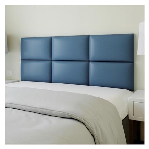 Anti-Kollisions-Wandpolster, selbstklebendes Kopfteilkissen, 3D-Tasche, Wandpaneele, abziehen und aufkleben, Dekorfliesen für Wohnzimmer und Schlafzimmer, 80 x 40 cm, Marineblau Anti-Kollisions-Wandpolster, selbstklebendes Kopfteilkissen, 3D-Tasche, Wandpaneele, abziehen und aufkleben, Dekorfliesen für Wohnzimmer und Schlafzimmer, 80 x 40 cm, Marineblau von Generisch