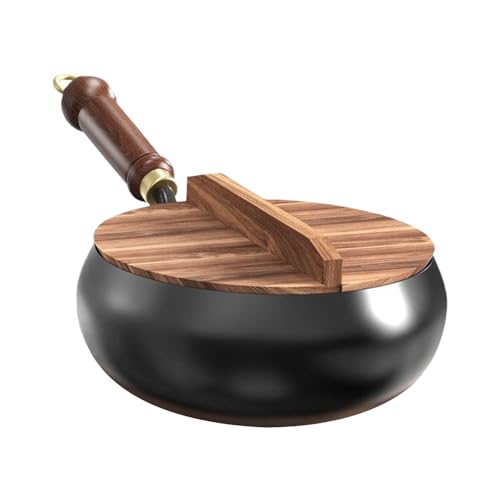 Antihaft-Töpfe – Gusseisen-Töpfe Pfanne mit Deckel und flachem Boden, chinesische Bratpfanne, langlebiges Kochgeschirr-Set, multifunktionale Kochutensilien, Küche geeignet für Zuhause, Restaurant Antihaft-Töpfe – Gusseisen-Töpfe Pfanne mit Deckel und flachem Boden, chinesische Bratpfanne, langlebiges Kochgeschirr-Set, multifunktionale Kochutensilien, Küche geeignet für Zuhause, Restaurant von Generisch