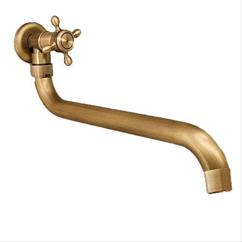 Antike, gebürstete Einzel-Badewannen-Duscharmatur, 24 cm längerer Auslauf mit Ventil, 25 cm/22 cm für einfache Verwendung, ideal für Wischmopp-Waschbecken und Vintage-Dekor Antike, gebürstete Einzel-Badewannen-Duscharmatur, 24 cm längerer Auslauf mit Ventil, 25 cm/22 cm für einfache Verwendung, ideal für Wischmopp-Waschbecken und Vintage-Dekor von Generisch