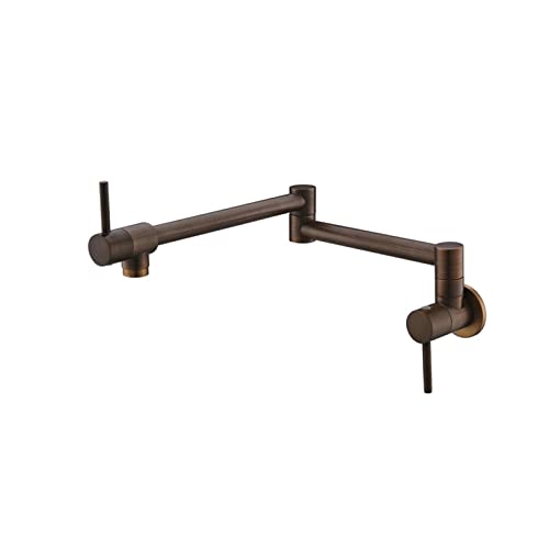 Antike Bronze Topffüller Wasserhahn - Wandmontierte Faltbare Küchenarmatur Hohe Durchflussmenge Kaltwasserspüle Mischbatterie Messing Perfekt für kulinarische Verwendung Antike Bronze Topffüller Wasserhahn - Wandmontierte Faltbare Küchenarmatur Hohe Durchflussmenge Kaltwasserspüle Mischbatterie Messing Perfekt für kulinarische Verwendung von Generisch