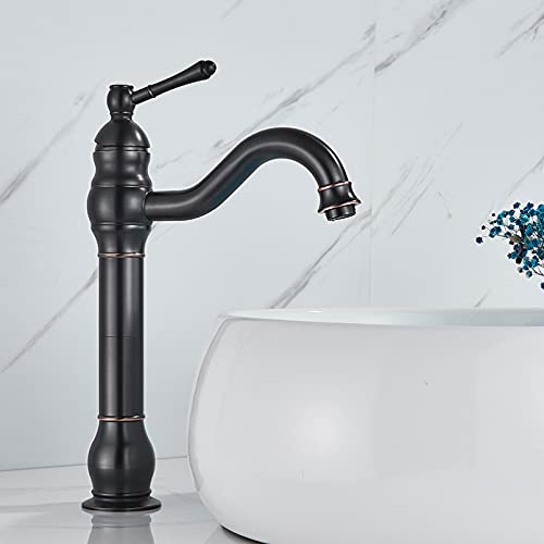 Antikes Messing Waschbecken Wasserhahn Heiß- und Kaltwasser-Mischbatterie Deckmontage Badezimmer Waschtischarmatur Hohe & Kurze Optionen Elegante Gold- & Schwarz-Bronze-Oberflächen für stilvolle Antikes Messing Waschbecken Wasserhahn Heiß- und Kaltwasser-Mischbatterie Deckmontage Badezimmer Waschtischarmatur Hohe & Kurze Optionen Elegante Gold- & Schwarz-Bronze-Oberflächen für stilvolle von Generisch