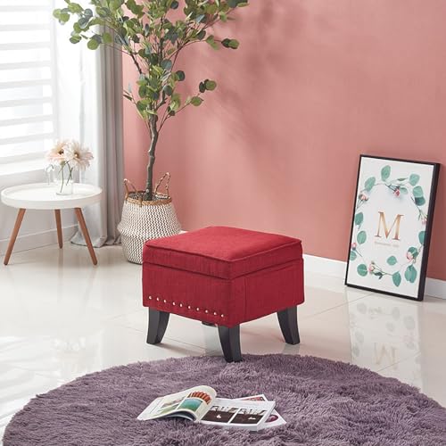 Apricot Yellow Storage Bench Ottomane with Cushion for B Entryway Small End of Bed Bench Apricot Yellow Storage Bench Ottomane with Cushion for B Entryway Small End of Bed Bench von Generisch
