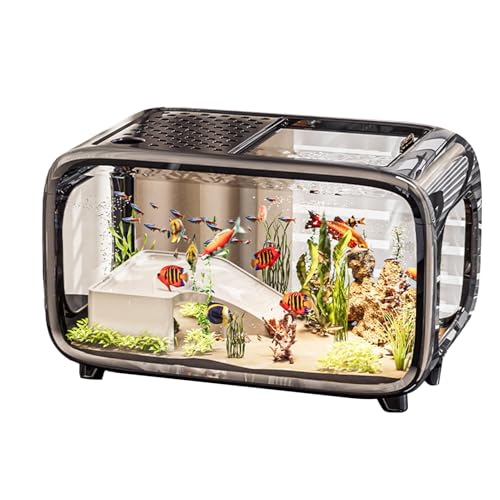 Aquarium, durchsichtig, klein, Betta-Aquarien, Fischschale, Schildkröten-Schüsseln, Acryl-Wassertier-Behälter für Schnecken, Wasserpflanzen, Landschaft, Schildkröten, Betta-Garnelen Aquarium, durchsichtig, klein, Betta-Aquarien, Fischschale, Schildkröten-Schüsseln, Acryl-Wassertier-Behälter für Schnecken, Wasserpflanzen, Landschaft, Schildkröten, Betta-Garnelen von Generisch