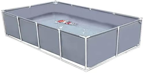 Aquarium Pool mit Ablassventil – Aquakultur-Wassertank-Zisterne, Stahlrahmen, Multifunktions-PVC-Segeltuch, temporärer Fischteich für Koi-Fische und Schildkröten Aquarium Pool mit Ablassventil – Aquakultur-Wassertank-Zisterne, Stahlrahmen, Multifunktions-PVC-Segeltuch, temporärer Fischteich für Koi-Fische und Schildkröten von Generisch