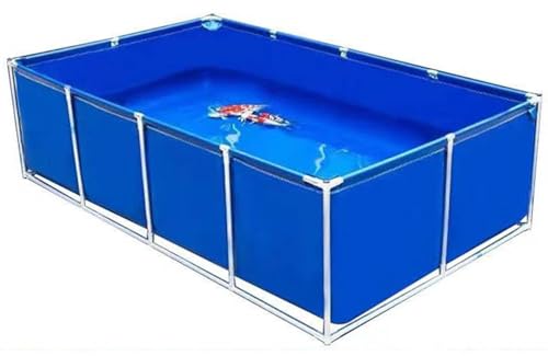 Aquarium Pool mit Ablassventil – Aquakultur-Wassertank-Zisterne, Stahlrahmen, Multifunktions-PVC-Segeltuch, temporärer Fischteich für Koi-Fische und Schildkröten Aquarium Pool mit Ablassventil – Aquakultur-Wassertank-Zisterne, Stahlrahmen, Multifunktions-PVC-Segeltuch, temporärer Fischteich für Koi-Fische und Schildkröten von Generisch