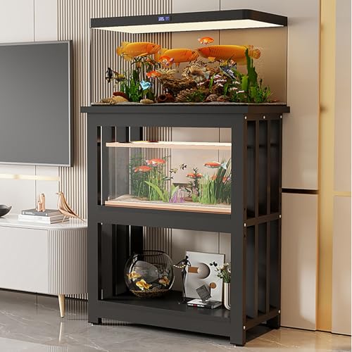 Aquarium-Ständer, mehrstöckiges Stahlregal mit verstellbarem Paneel für breite Aquarien, Reptilien-Terrapin-Behälter für Zuhause oder Büro Aquarium-Ständer, mehrstöckiges Stahlregal mit verstellbarem Paneel für breite Aquarien, Reptilien-Terrapin-Behälter für Zuhause oder Büro von Generisch