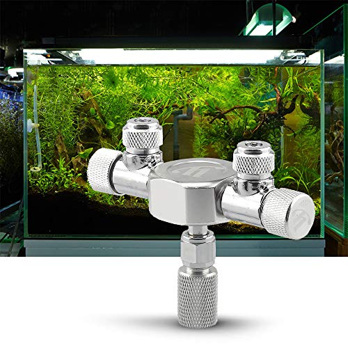 Aquarium Tank CO2 Splitter Regler Verteiler Feineinstellventil für CO2 Regler mit 2 Wege Ausgängen Aquarium Tank CO2 Splitter Regler Verteiler Feineinstellventil für CO2 Regler mit 2 Wege Ausgängen von Generisch