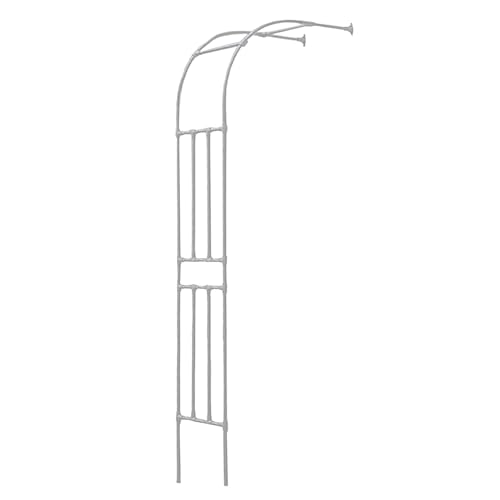Arco Halbrunde Pflanzenstütze für Kletterblumen, 2,4 m Garten-Rankgitter, Outdoor-Bogendekoration, stabiles Rosenspalier, perfekt für Garten-Landschaftsbau von Generisch