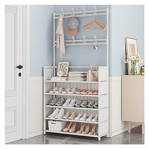Armario independiente con banco perchero 8 ganchos zapatero de 5 niveles ideal para pasillo y entrada construcción tubular estable de 16 mm. Armario independiente con banco perchero 8 ganchos zapatero de 5 niveles ideal para pasillo y entrada construcción tubular estable de 16 mm. von Generisch