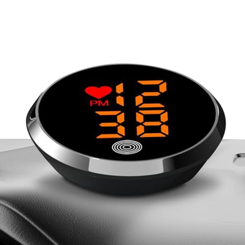 Armaturenbrett Uhr - Motorrad Klebe Digitaluhr | LED Zeitanzeige Selbstklebend Für Motorrad Auto Fahrrad LKW Luftauslass Armaturenbrett von Generisch