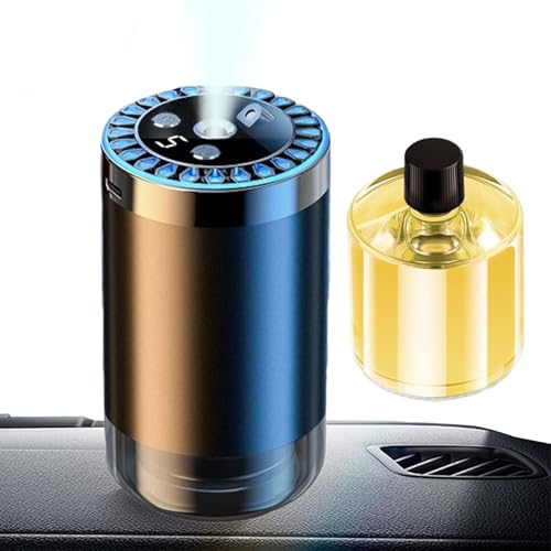 Aroma-Öl – Diffuser Mit Ätherischen Ölen – Ätherische Öl Diffusoren Auto Lufterfrischer – Mit Sternenprojektion, Intelligenter Luftbefeuchter Mit 50 Ml Aromatherapieöl, 7-LED-Farb/USB von Generisch