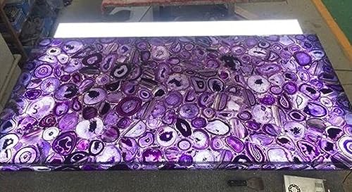 Art and Gallery Esstischplatte, Achat, Rasen- und Couchtisch, 61 x 91 cm, Violett von Generisch