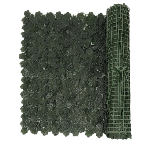 Artificial Leaf Screening - Green Artificial Hedges Panels | Trellis Rattan Roll with Faux Leaves | Garden Privacy Screens Decorative Fences for Home Balcony Yard | Fake Vines Faux Fence Leaf von Generisch