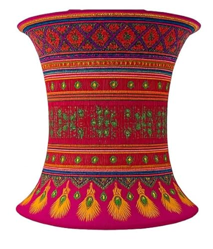 Asiatische Stofflaternen, Lampions im Ethno-Stil, Handgefertigte vietnamesische Lampions aus Brokatstoff, Hochzeitsdeko, Deko für zu Hause und Garten (Pink) von Generisch