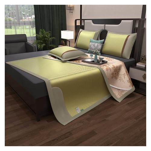 Atmungsaktive doppelseitige Sommerschlafmatte mit Kissenbezug – Kräuteraroma, kühlendes Design, weich und faltbar, für Schlafzimmer, Wohnzimmer, Boden – perfekt für heißes Wetter Komfort Atmungsaktive doppelseitige Sommerschlafmatte mit Kissenbezug – Kräuteraroma, kühlendes Design, weich und faltbar, für Schlafzimmer, Wohnzimmer, Boden – perfekt für heißes Wetter Komfort von Generisch