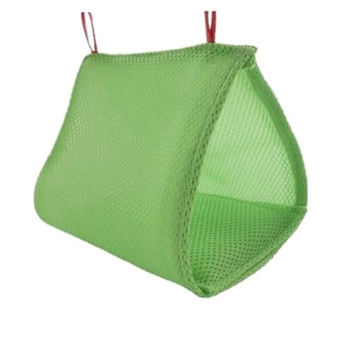Atmungsaktives Sommer-Nesthaus – bequeme Hängematten-Hängemattenkäfig für Vögel, weiches Netz-Schlafbett, Höhle, Haustierzubehör (grün, 30 x 20 x 25 cm) von Generisch
