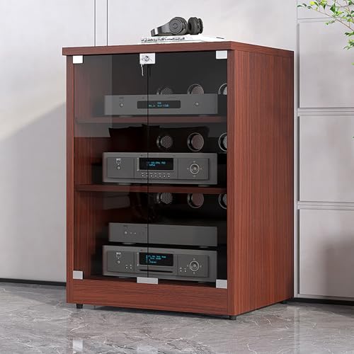 Audio-Regal-Aufbewahrungsschrank, Holz-Stereo-Ständer für CD-Player, moderner AV-Schrank für Unterhaltungs-Stereo-Komponenten, 60 cm hoch, platzsparendes Design Audio-Regal-Aufbewahrungsschrank, Holz-Stereo-Ständer für CD-Player, moderner AV-Schrank für Unterhaltungs-Stereo-Komponenten, 60 cm hoch, platzsparendes Design von Generisch
