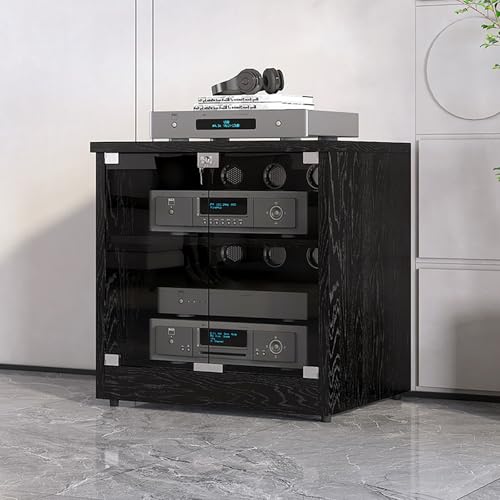 Audio-Regal-Aufbewahrungsschrank, Holz-Stereo-Ständer für CD-Player, moderner AV-Schrank für Unterhaltungs-Stereo-Komponenten, 60 cm hoch, platzsparendes Design Audio-Regal-Aufbewahrungsschrank, Holz-Stereo-Ständer für CD-Player, moderner AV-Schrank für Unterhaltungs-Stereo-Komponenten, 60 cm hoch, platzsparendes Design von Generisch