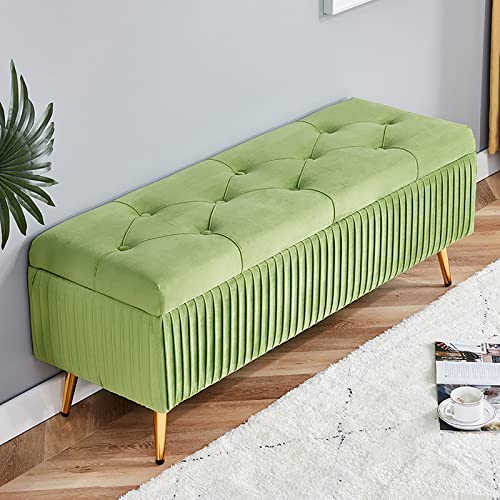 Aufbewahrung, rechteckig, mit Knöpfen, getuftete Klappbank, vielseitiger Wohnzimmer-Fußstützen-Hocker für Schlafzimmer und Eingangsbereich Aufbewahrung, rechteckig, mit Knöpfen, getuftete Klappbank, vielseitiger Wohnzimmer-Fußstützen-Hocker für Schlafzimmer und Eingangsbereich von Generisch