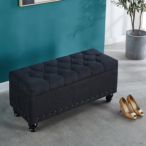 Aufbewahrung Ottomane Bank für Flur Schwarz Pouf Container & Schuhaufbewahrung Eingangsmöbel 60cm Schuhbank Indoor Aufbewahrungslösung Stilvolle Einstiegsbank Aufbewahrung Ottomane Bank für Flur Schwarz Pouf Container & Schuhaufbewahrung Eingangsmöbel 60cm Schuhbank Indoor Aufbewahrungslösung Stilvolle Einstiegsbank von Generisch