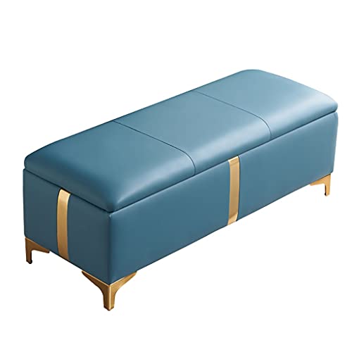 Aufbewahrungs-Fußhocker mit Stauraum – Rechteckiger Mehrzweck-Sofa-Hocker für Hauseingang und Flur – idealer Schuhwechselhocker von Generisch