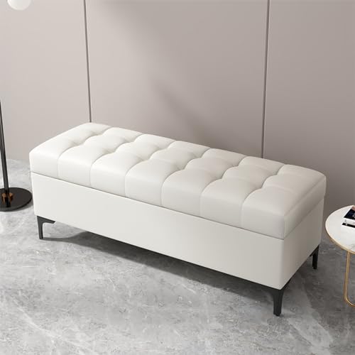Aufbewahrungs-Ottomane mit Deckel, Holz-Aufbewahrungsbank für Schlafzimmer, Fußstütze für Sofa, Eingangsbereich, Schuhbank, Bettendtruhe, stilvolle Aufbewahrungsbox, platzsparende Nizer. Aufbewahrungs-Ottomane mit Deckel, Holz-Aufbewahrungsbank für Schlafzimmer, Fußstütze für Sofa, Eingangsbereich, Schuhbank, Bettendtruhe, stilvolle Aufbewahrungsbox, platzsparende Nizer. von Generisch